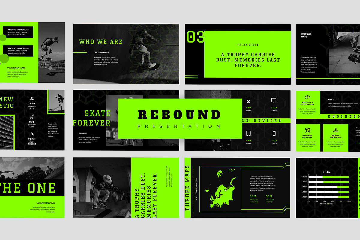 Rebound - Keynote Template, a Presentation Template by TMint Creative