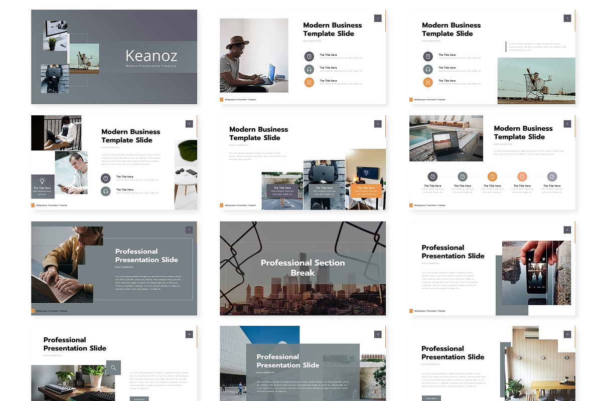 Keanoz - Keynote Template, a Presentation Template by AQR Studio