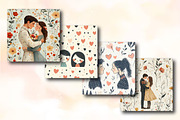 Cute Couples Pattern Digital paper, a Background Photo by RobertsArt (Thumbnail 4 of 5)