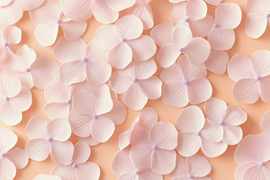 Hydrangea flowers macro background w, a Photo by Dvoevnore photos