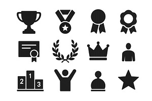 Collection of award and achievement, a Finance Illustration by ZinetroN