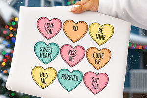 Candy Heart Sublimation Design, an Illustration by SinaCreation