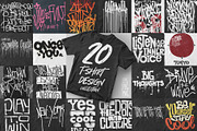 20 shirt print design, inscriptions., an Illustration by Urbanshop (Thumbnail 1 of 5)
