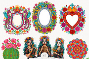 Dia De Los Muertos, Mexican Folk Art, an Object Graphic by Invite to Clipart (Thumbnail 2 of 7)