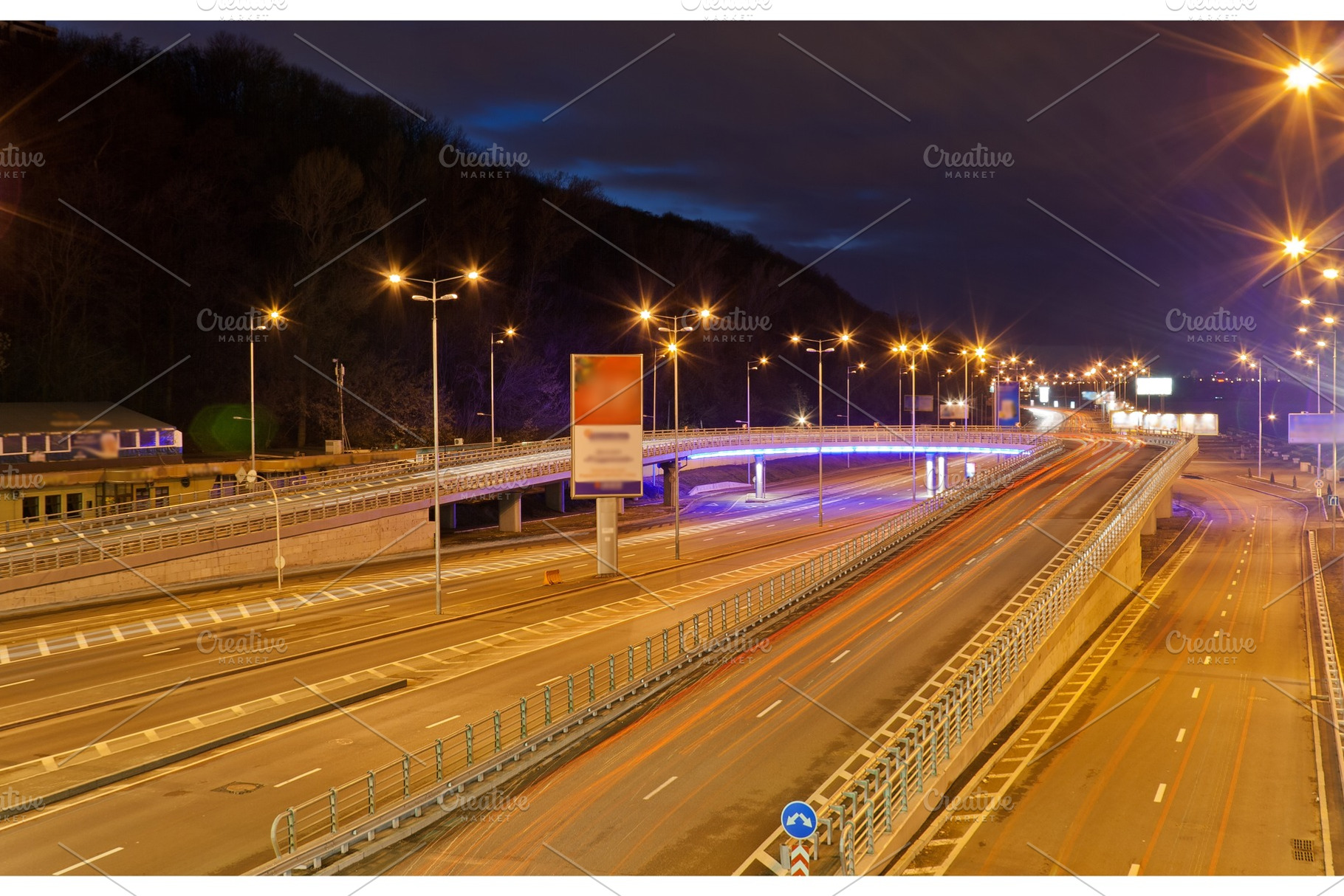 Traffic interchange, a Transportation Photo by Leonid Andronov