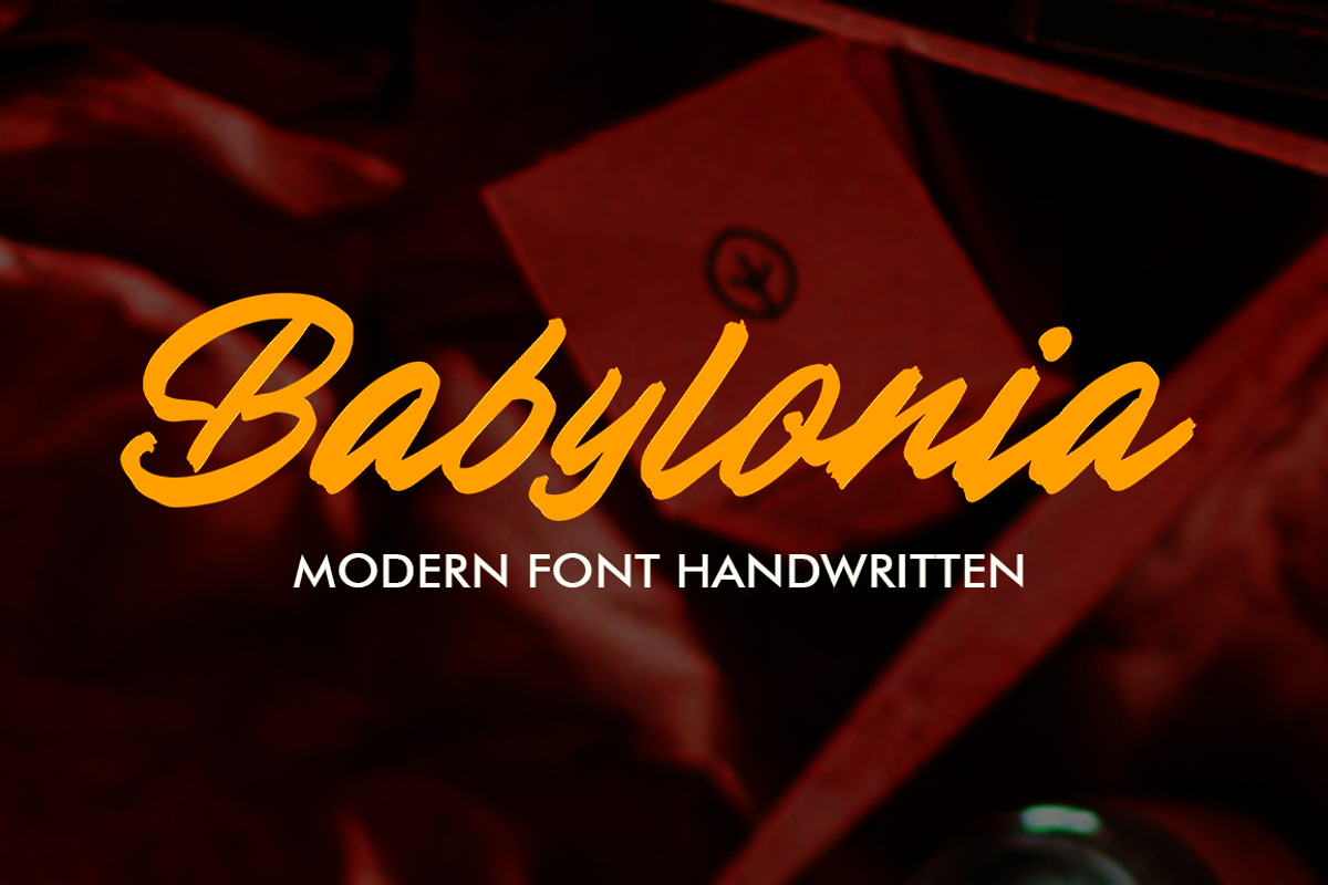 Babylonia, a Script Font by Gatype (Photo 1 of 10)
