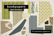Antique Bookpaper Patterns, a Pattern Graphic by ISEEYOUPATTERN (Thumbnail 1 of 5)