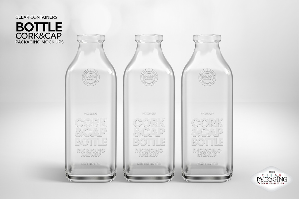 Cork & Cap Bottle Packaging Mockup, a Product Mockup by INCDesign (Photo 4 of 8)
