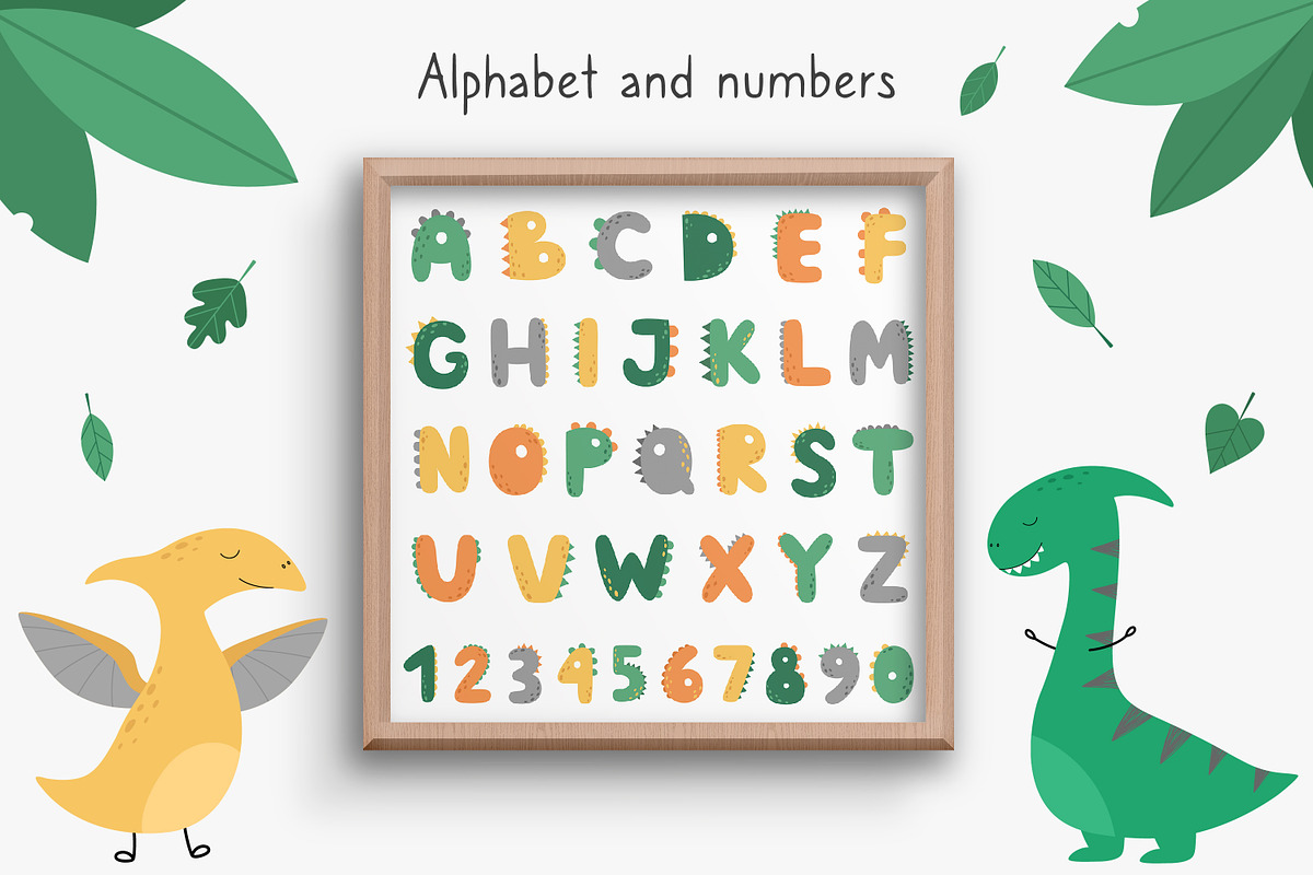 Funny Dino. Kids collection, an Illustration by Guvi-Design (Photo 8 of 10)