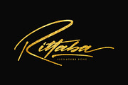 Rittaba, a Script Font by pineungtype (Thumbnail 1 of 6)
