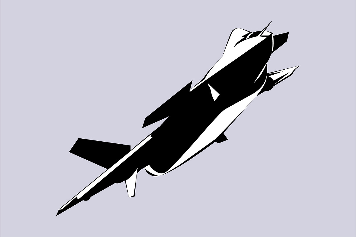 Chinese Military jet aircraft, a Transportation Illustration by Sumberpangan (Photo 3 of 3)
