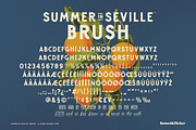 Summer in Seville Brush, a Sans Serif Font by Komet & Flicker (Thumbnail 15 of 15)