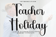 Teacher Holiday, a Handwritten Font by FreshTypeINK (Thumbnail 1 of 8)
