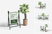 Sidewalk Sign Mockup, a Product Mockup by MrLetters (Thumbnail 1 of 5)