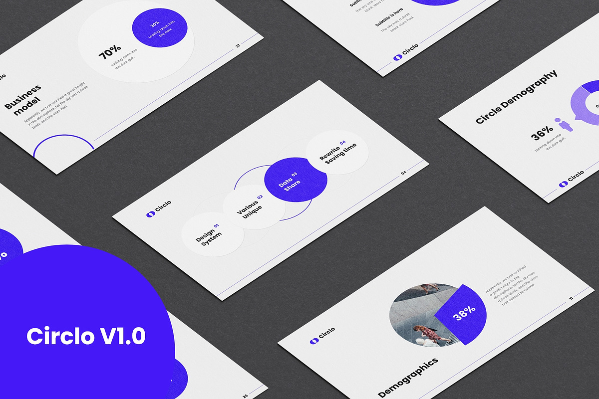 Circlo- Animated PowerPoint Template, a Presentation Template by MNML Agency (Photo 2 of 64)