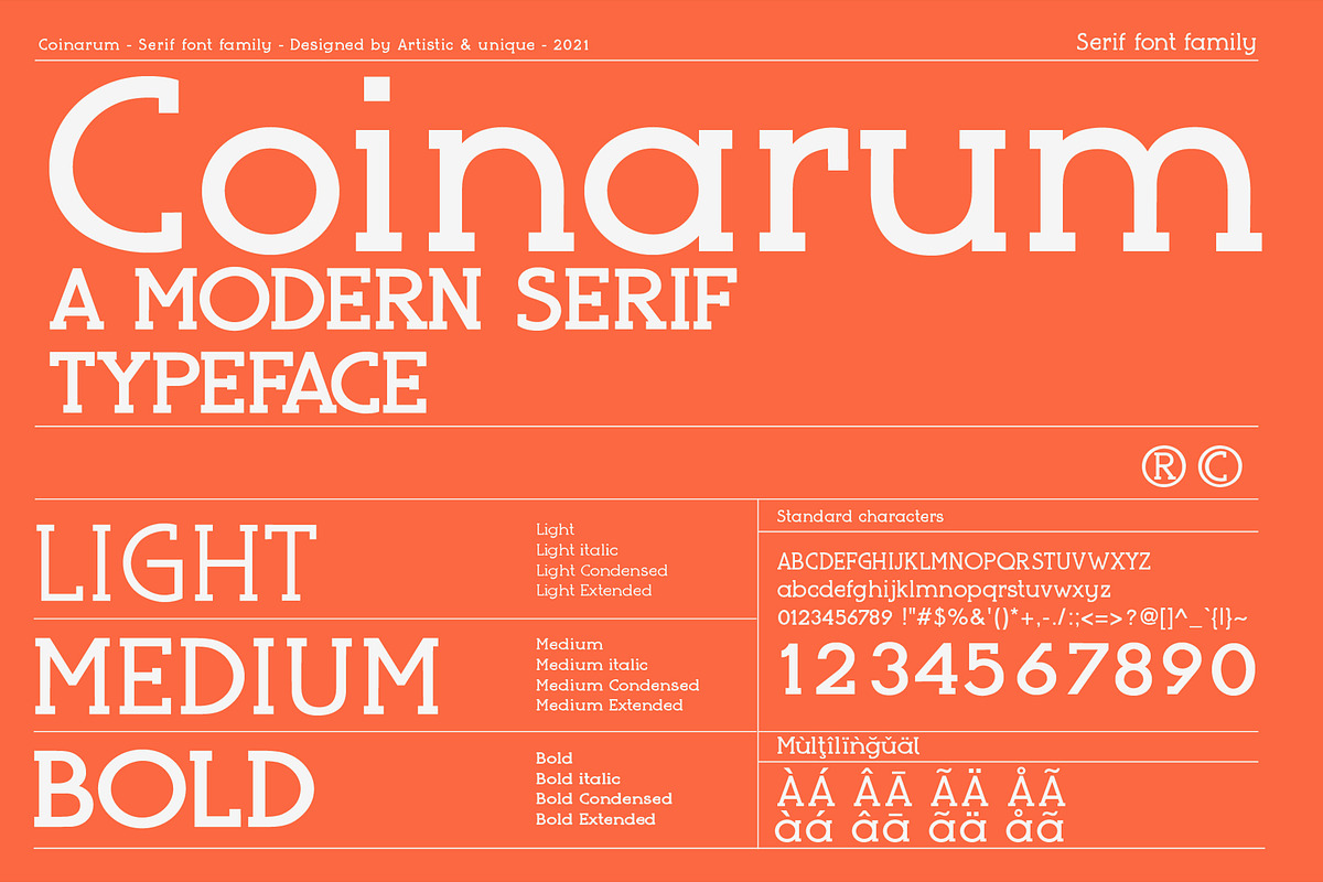 Coinarum - Serif font family, a Serif Font by Artistic & Unique (Photo 3 of 12)