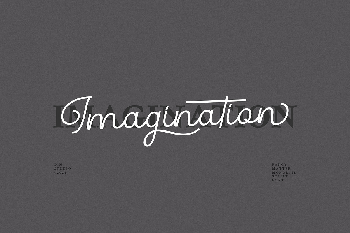 Fancy Matter, a Script Font by din-studio.com (Photo 9 of 10)