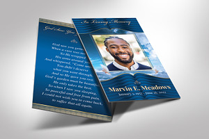 Loving Funeral Prayer Card Template