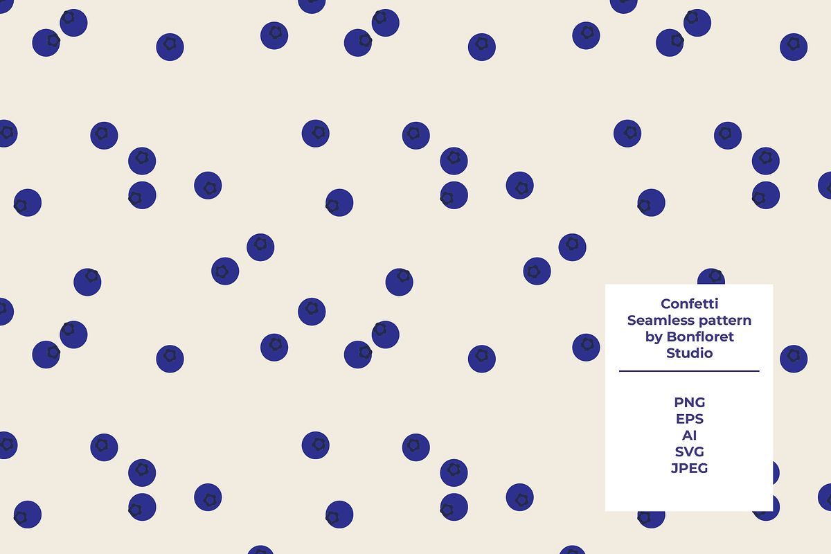 Berry Seamless Pattern, a Pattern Graphic by Bonfloret Studio (Photo 1 of 3)