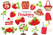 Strawberry Clipart, an Illustration by SugarPickle Clip Art (Thumbnail 1 of 2)
