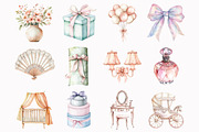 Pink Baby Girl Clipart, an Illustration by Design Market (Thumbnail 3 of 5)