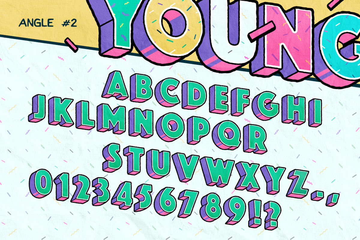 Good Times Alphabet & Graphic Set, a Graphic by Darumo Shop (Photo 5 of 7)