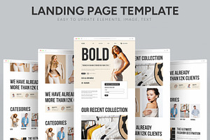 Online Shopping Landing Page, a Landing Page Template by CreativeShaper