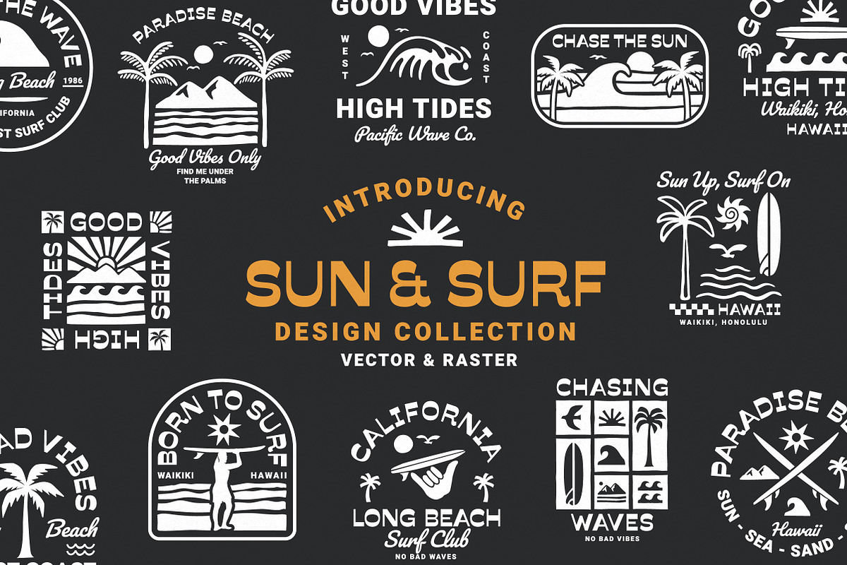 Sun & Surf Design Collection - Mono