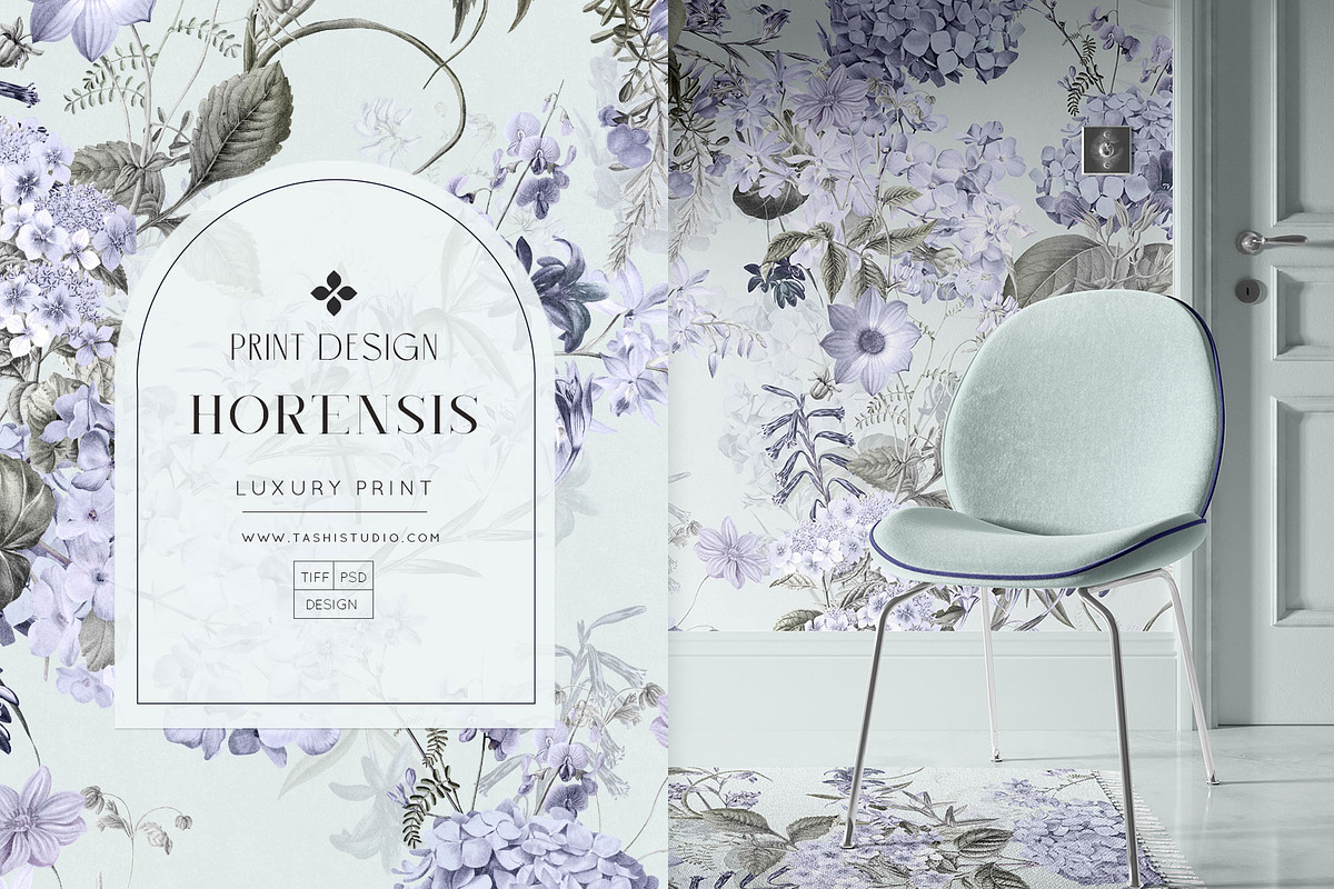 Hortensis, Elegant & Luxury Prints!, a Pattern Graphic by Pink Linen (Photo 1 of 14)