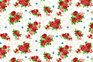 Seamless Floral Textile Pattern