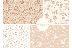 Vintage Blush Tones Pattern Bundle