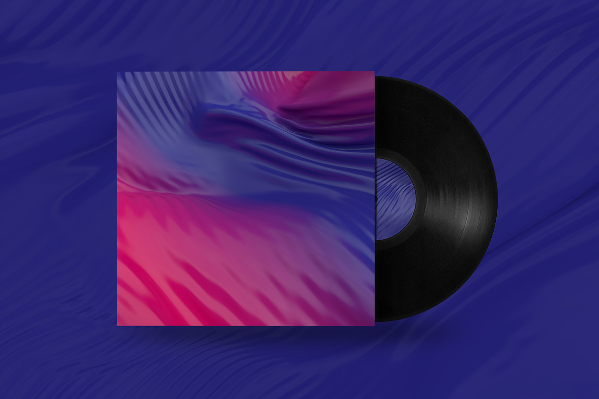 Abstract 3D Wavy Striped Backgrounds, a Wallpaper Graphic by BIBIART (Photo 5 of 11)