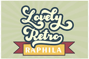 Raphila retro, a Script Font by Sulthan Studio (Thumbnail 6 of 7)