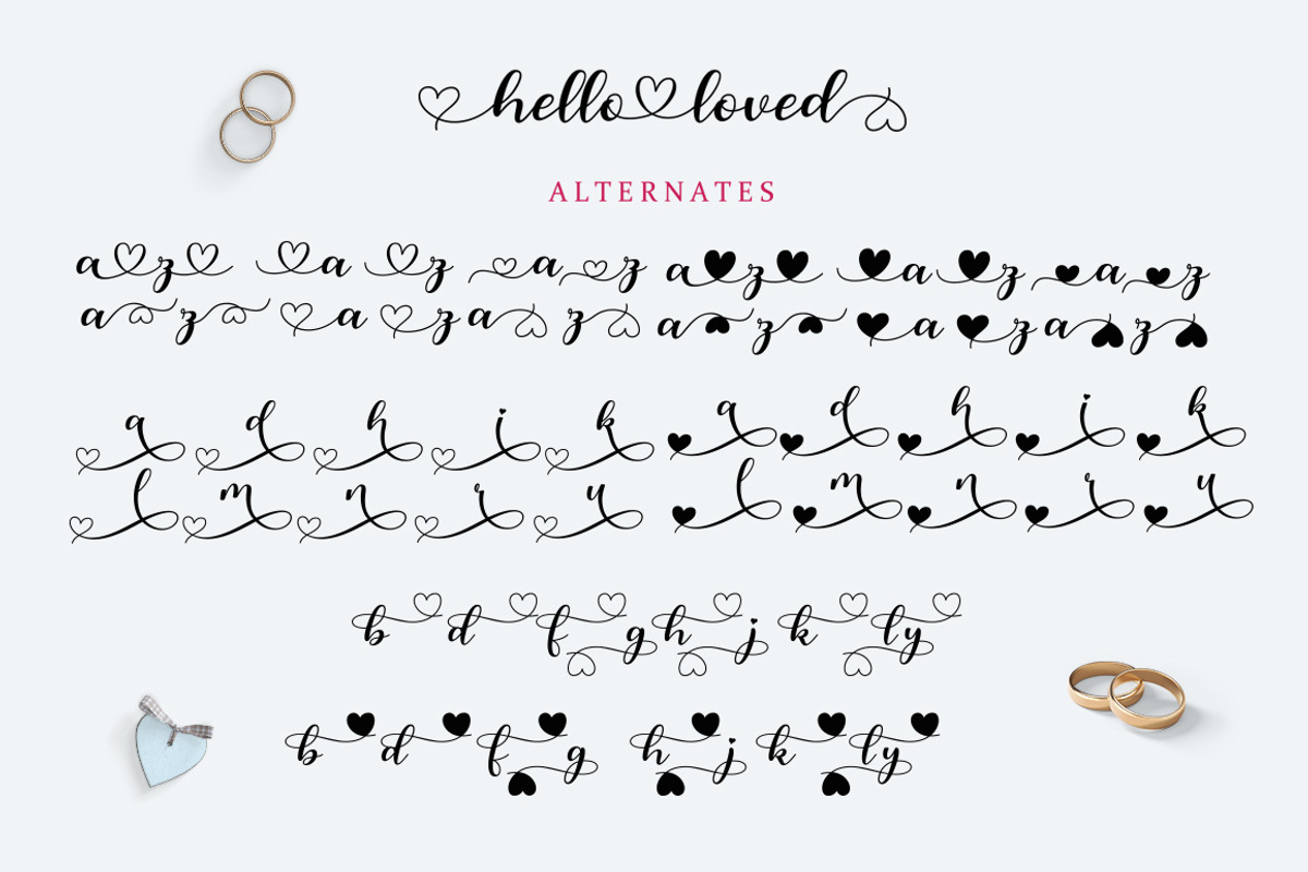 Hello Loved, a Script Font by Cut Story (Photo 8 of 8)
