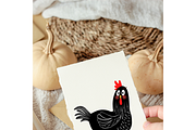 Whimsical Chicken Clipart Set, an Animal Illustration by Oleksandra Illustrates (Thumbnail 10 of 12)