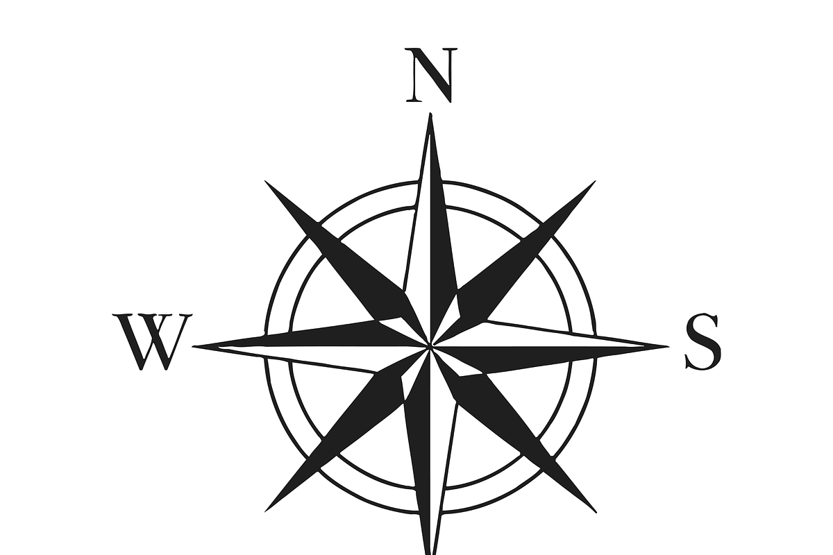 Elegant Compass Vector Design, an Object Illustration by CarWrap design (Photo 3 of 3)