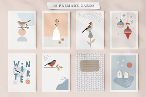 Winter Birds Christmas Set