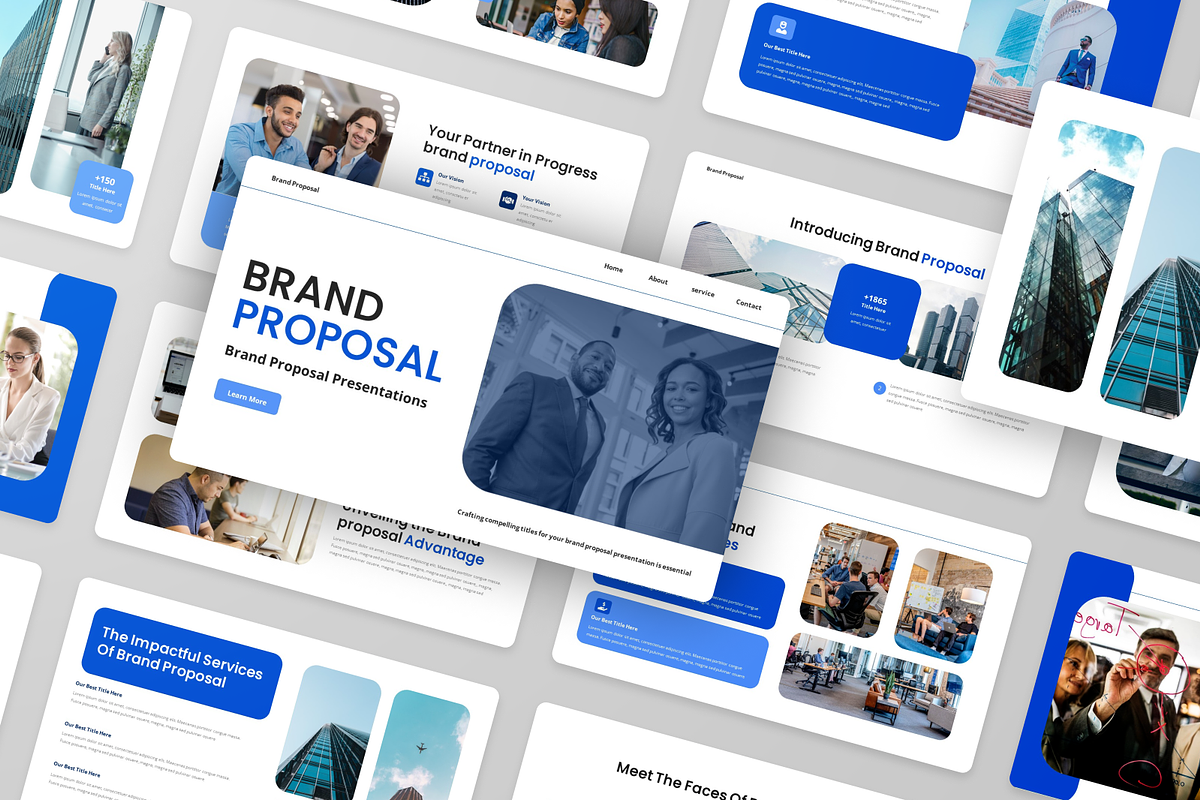 Brand Proposal PowerPoint Template, a Presentation Template by Annora Studio (Photo 5 of 5)