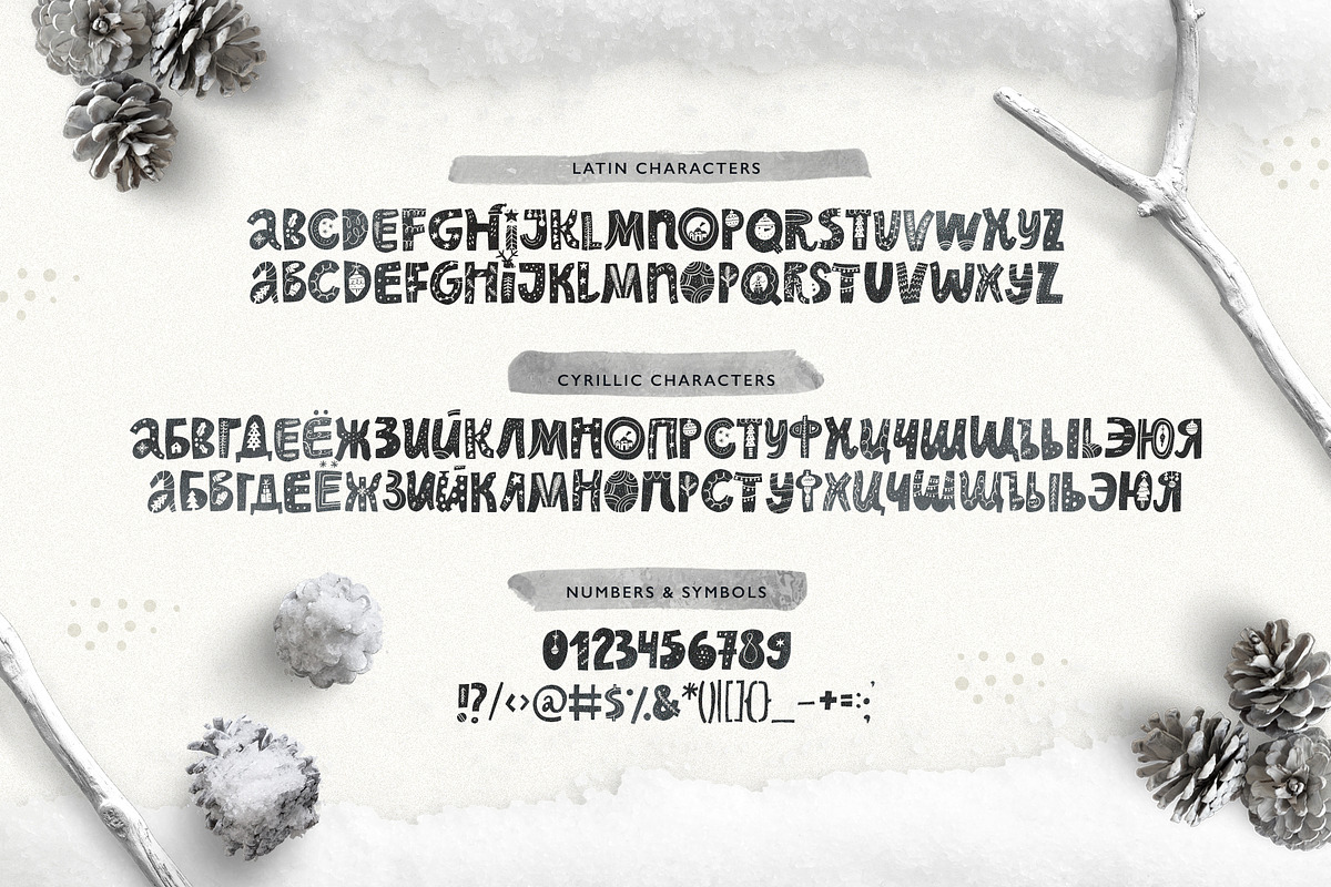 Nordic Christmas - scandinavian font preview 2