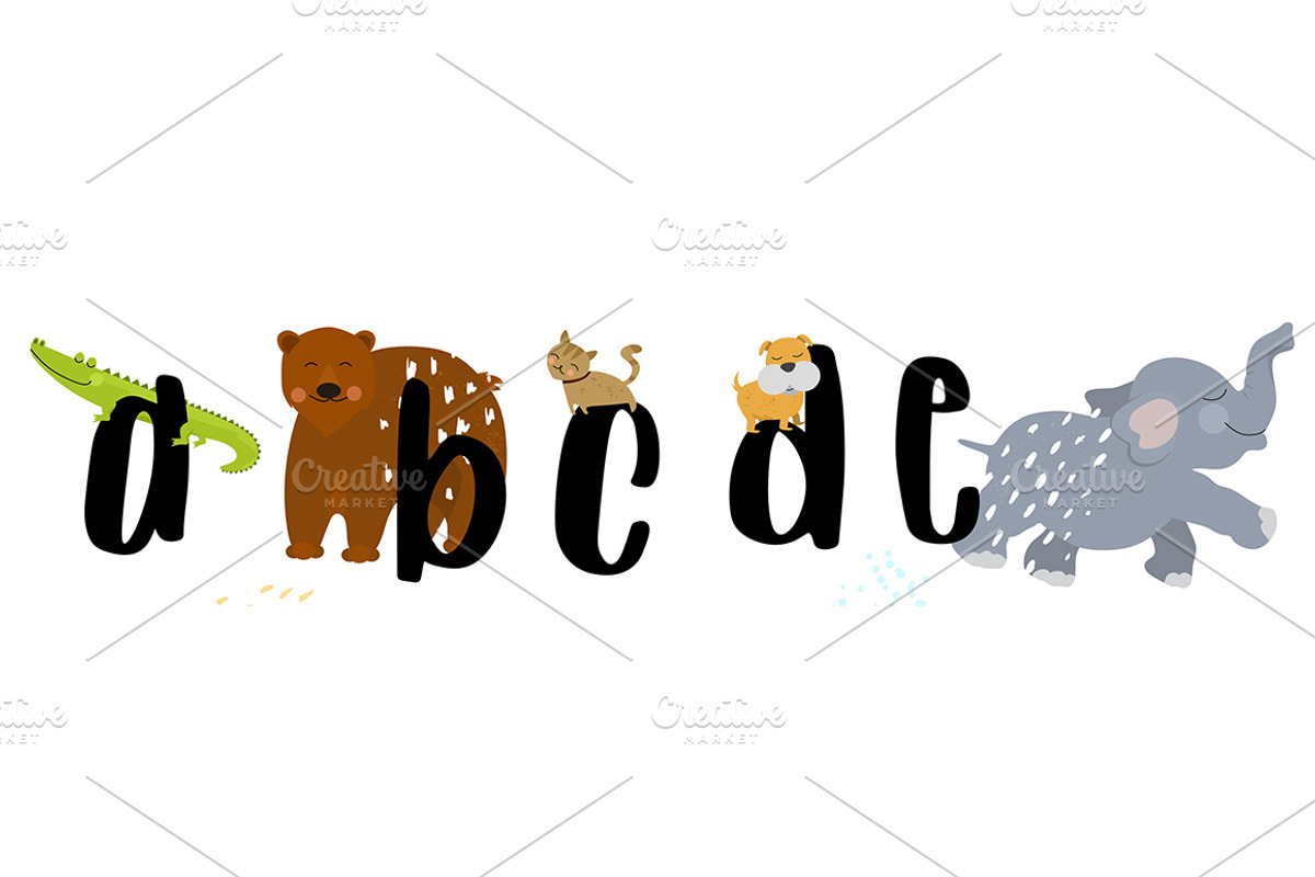 Animal alphabet poster, an Animal Illustration by land art (Photo 5 of 9)