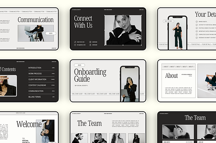 Social Media Manager Onboarding Kit, a Presentation Template by Branding Babe Co.