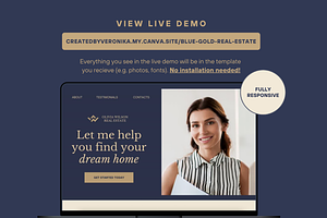 Real Estate Canva Website Template