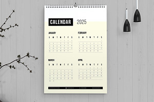 Calendar 2025 Layout, a Stationery Template by MightyDesign