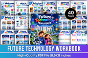 Future Technology Workbook Kdp, a Stationery Template by Mustafiz (Thumbnail 1 of 4)