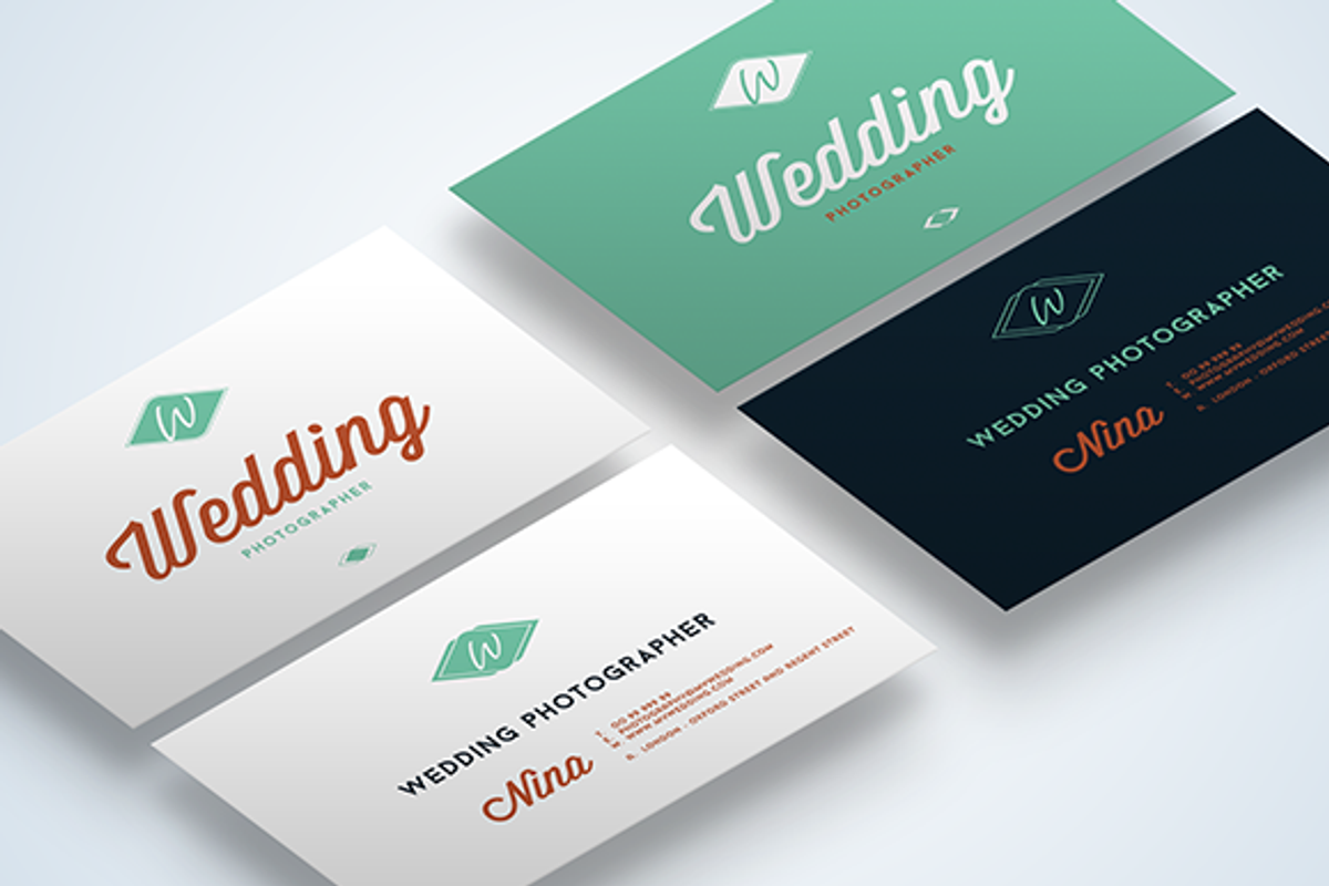 Wedding Business Cards Mock-Up, a Business Card Template by The Petim (Photo 2 of 5)