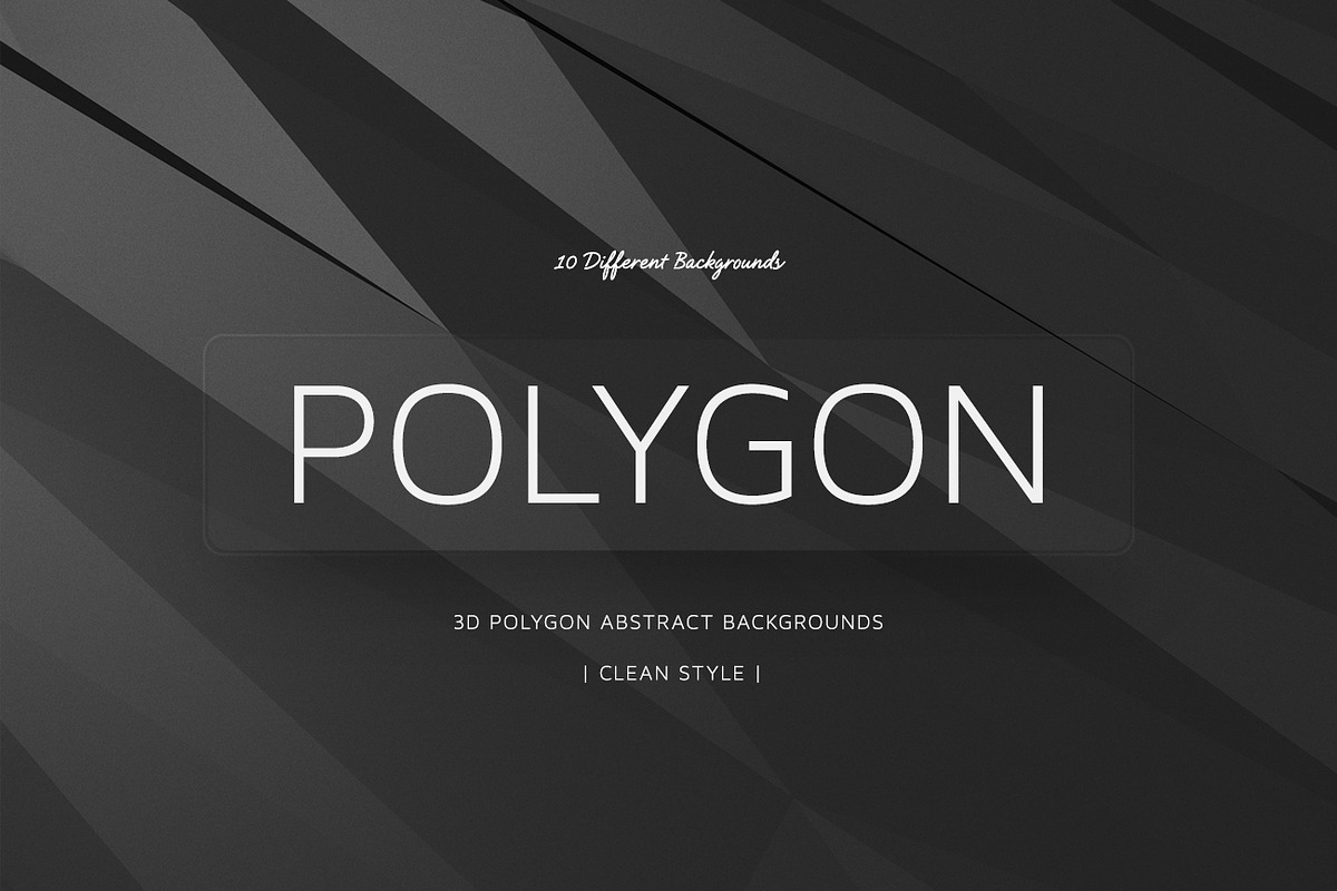 Polygon Dark Abstract Backgrounds preview 6