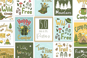 Camping & Hiking Poster Collection