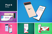 Pixel 6 Mockup, an Android Mockup by Qaleb Studio (Thumbnail 1 of 13)