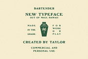 Bartender Typeface, a Handwritten Font by Taylor Penton (Thumbnail 3 of 6)