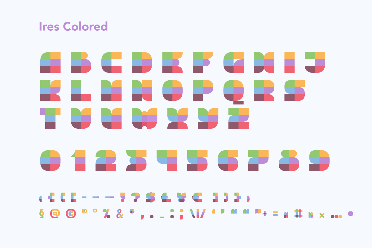Ires colored font, a Symbol Font by kaer_shop (Photo 2 of 8)